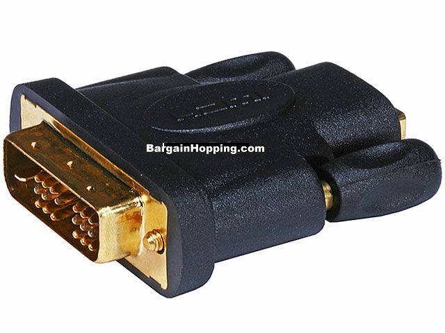 DVI-D Single Link Male to HDMI Female adapter